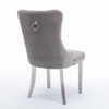 NicBex Dining Chairs Set of 2 Bar stool Upholstered Chair Contemporary Velvet Barstools with Button Tufted Decoration and Wooden Legs - 4 of 4