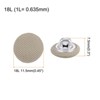 Unique Bargains Metal Shank Round Cloth Covered DIY Sewing Buttons 20 Pcs - 2 of 4
