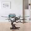 SPI Home Cypress Tree Coffee Table with Glass Top - 3 of 3