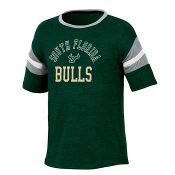 NCAA South Florida Bulls Girls' Short Sleeve Striped Shirt
