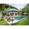 CAVINAS 9 FT Windproof Beach Umbrella, Deck Umbrella, Waterproof Outdoor Shade for Poolside, Terrace, Garden, without Base - 2 of 4