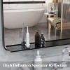 Oversized Black Bathroom Mirror with Removable Tray, Aluminum Framed, ,Full Length Body Mirror for Bedroom - image 3 of 4