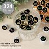 Big Dot of Happiness Mardi Gras - Masquerade Party Small Round Candy Stickers - Party Favor Labels - 324 Count - 2 of 4
