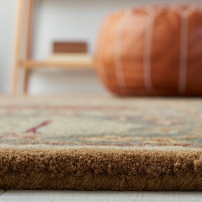 Heirloom Light Blue Hand-Tufted Wool Area Rug 7'6" x 9'6"