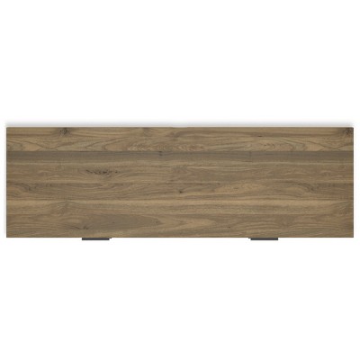 Honey Brown Mid-Century Modern 6-Drawer Dresser with Metal Legs