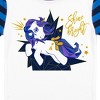 My Little Pony Retro Shine Bright Youth Short Sleeve Shirt & Striped Sleep Pajama Pants Set - 3 of 4