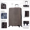 InUSA Large Checked 32" Royal Lightweight Hardside Spinner Suitcase - Brown - 3 of 4