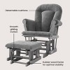 Child Craft Cozy Glider Rocker and Ottoman Set, Padded Cushion with Convenient Storage Pockets, Solid Wood Base & Frame - 4 of 4