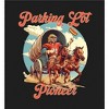 "Parking Lot Pioneer" Old West Wagon Football Cowboy Adult Short Sleeve Tee - 2 of 2