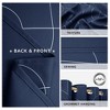 Deconovo Silver Pattern Blackout Curtains Grommet Top (2 Panels) - 4 of 4