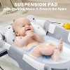 BabyBond Collapsible Baby Bathtub for Infants and Toddlers with Thermometer& 1 Soft Floating Cushion Portable Travel Baby Tub - 2 of 4