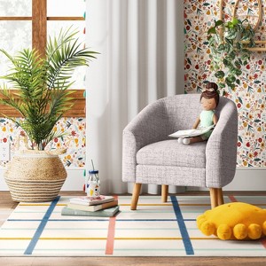 Club Kids' Accent Chair Gray - Pillowfort™ - 1 of 4