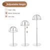 Unique Bargains Adjustable Stainless Steel Modern Design Tabletop Use Hat Display Stand 2 Pcs - 3 of 3