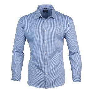 Chaps Mens Slim Fit Dress Shirt Wrinkle Resistant Stretch White Long Sleeve Shirts for Men Formal - 1 of 4