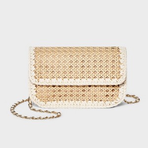 Straw Caning Crossbody Bag - A New Day™ Natural : Target