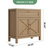Buffet Cabinet Sideboard with Storage, 34.3' Modern Buffet Cabinet with Storage, Credenza Buffet Table - 3 of 4