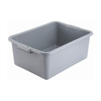 Winco Standard Weight Polypropylene Dish Box, 7" Depth