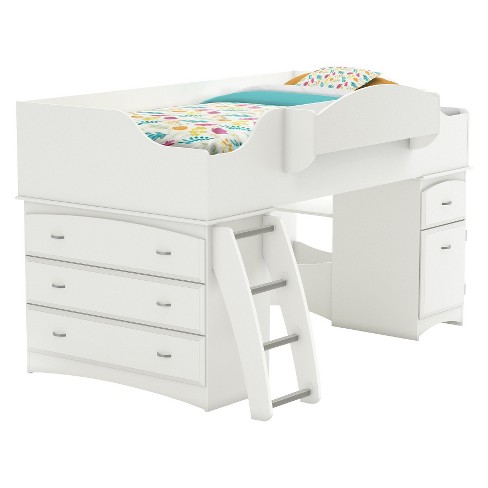 Imagine Storage Loft Kids Bed White Twin South Shore Target