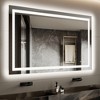 LED Bathroom Mirror with Front and Backlit, Anti-Fog, Dimmable, Lighted Bathroom Vanity Mirror for Wall, Smart Mirror for Bathroom, Memory Function - 2 of 4