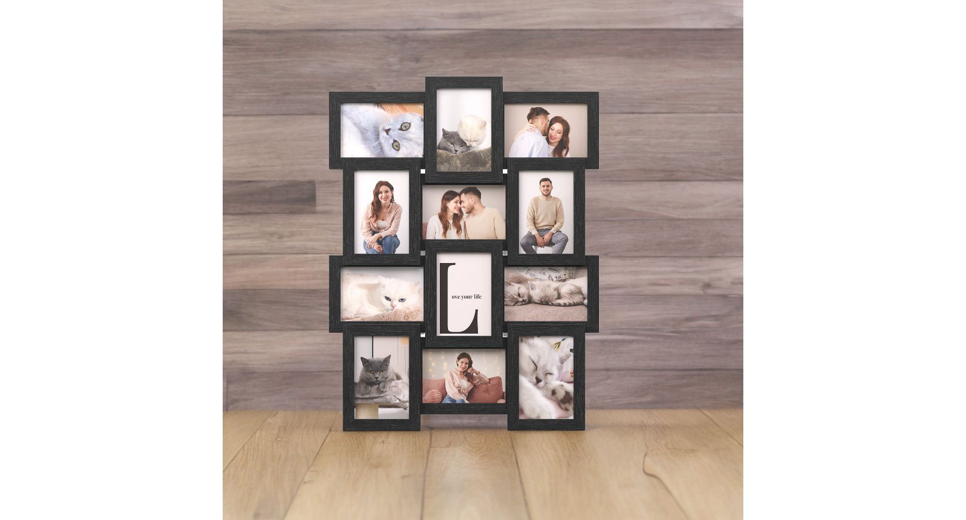 LEDREM Set of 12 Collage Picture Frames, 4x6 for Wall Decor - Create a Stunning Family Gallery Display