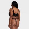 Women's Velvet & Mesh Pleated Lingerie Set - Auden™ - 2 of 3