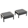 Sonkuki 2-Piece Ottomans with Solution-Dyed Fabric Cushion, Ideal for Patio - 2 of 4