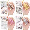 Saviland Unisex 10 Sheets Graffiti 3D Self-Adhesive Nail Art Stickers Set - Assorted Designs. - 2 of 4