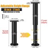 Aoibox Adjustable Height Bed Support Legs Metal 10-17 Inch Heavy Duty Replacement for Frame Sofa Table Cabinet 4 Pack - 2 of 4