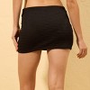 Women's Textured Cover Up Mini Skirt - Shade & Shore™ Black - 2 of 3