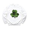 Simply Sage Market Women's Graphic Sweatshirt Buffalo Plaid Clover - 2 of 4