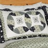Slickblue 3PC Cotton Vermicelli Quilted Quilt Set Full/Queen with Floral Shams — Pre-Washed, Reversible - 3 of 4