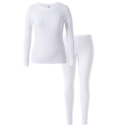 Fruit Of The Loom Women's And Plus Long Underwear Waffle Thermal Top And  Bottom Set : Target