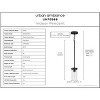Urban Ambiance Luxury New Traditional Pendant 8.875''H x 5''W,  Midnight Black Finish,  Griffith Collection, UHP3988 - 3 of 4