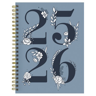 TF Publishing July 2025 - June 2026 Simply French Blue Medium Weekly Monthly Planner