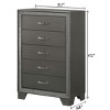 Sapphtopaz Modern Dresser with Drawers & Handle Closet Organizers and Storage with Sturdy Frame Chest of Drawers for Bedroom,Entryway - 2 of 4