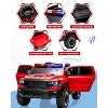 Kids Ride On Pickup Car, 12V Electric Ride On Truck for Kids, Remote Control Toy Car, 3 Speeds, Spring Suspension & LED Lights - 2 of 4