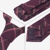 INSPIRE CHIC Plaid Woven Self-tied Striped Skinny Necktie 2.8" for College Graduation Campus 1 Pc - 3 of 4