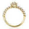 Pompeii3 3/4Ct Marquise Halo Diamond Engagement Wedding Ring Set in White or Yellow Gold - 3 of 4