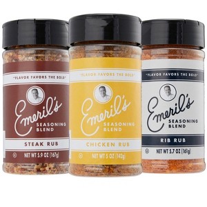 Emeril Lagasse 5 Oz, 3-Pack and 6-Pack Seasoning Blend: Original Essence, Cajun, Blackened, Chicken Rub, Steak Rub and Rib Rub - 1 of 4