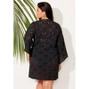 Swimsuits for All Women's Open Front Eyelet Tunic Cover Up (Plus Sizes Available) - 3 of 4