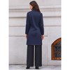 INSPIRE CHIC Women's Winter Single Breasted Stand Collar Mid-Long Commuting Wear Overcoat - 3 of 4