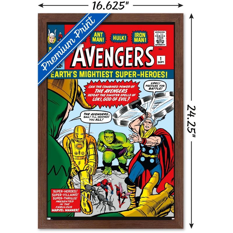 Trends International Marvel Comics - Avengers #1 Framed Wall Poster Prints, 3 of 7