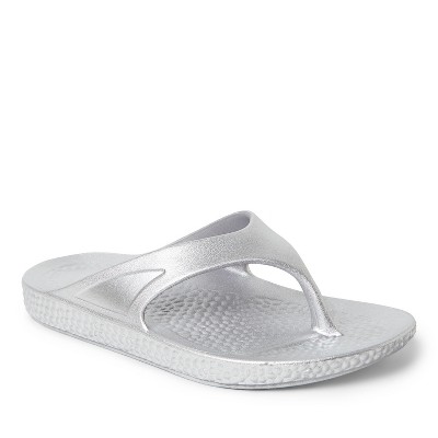 Dearfoams Ecocozy Women's Sustainable Double Buckle Sandal - Clear Blue  Size 10 : Target