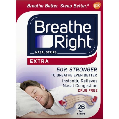 Breathe Right Clear Small/medium Drug-free Nasal Strips For Congestion  Relief - 30ct : Target