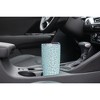 Elanze Designs 20 oz Stainless Steel On the Go Insulated Travel Tumbler With Push Top Lid, Gray Cheetah Leopard Print Sky Blue - 3 of 4