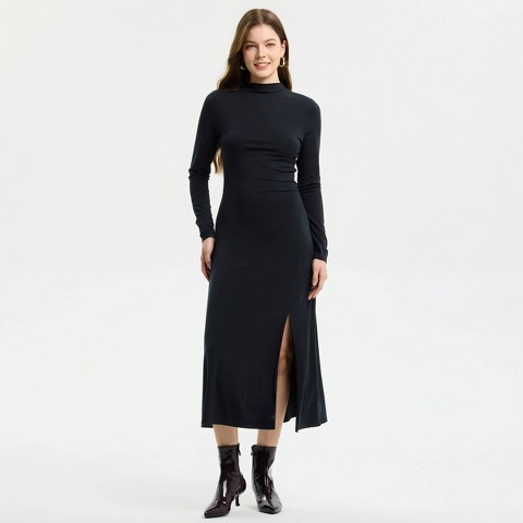 Женские платья A New Day Women's Long Sleeve Midi Dress - A New Day™ Black M