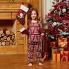 PATPAT Matching Family Christmas Pajamas Red White Letter Printed Xmas Holiday PJs Tee and Bottom Loungewear His and Hers Couples Pajamas Sets  For Family Baby Kids - 3 of 4