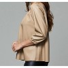 Women's Blakely Faux Leather Puff Sleeve Top - DOLCE CABO - image 2 of 3