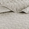 Sapphtopaz 3-Piece Velvet Geometric Quilt Set, Full/Queen Comforter Set, Bedding with 2 Shams for Women, Men, Kids & Teens - 3 of 4