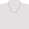 Black Bow Jewelry 2.25mm, 14k Yellow Gold Diamond Cut Solid Rope Chain Necklace - 2 of 4